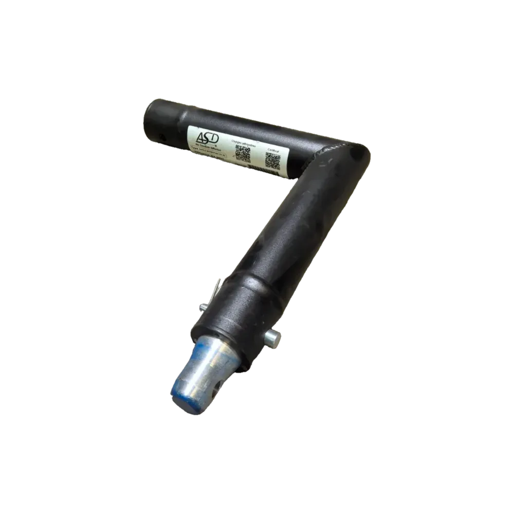 ASD - EX5022N - Monotube noir - angle 2 départs (horizontal)