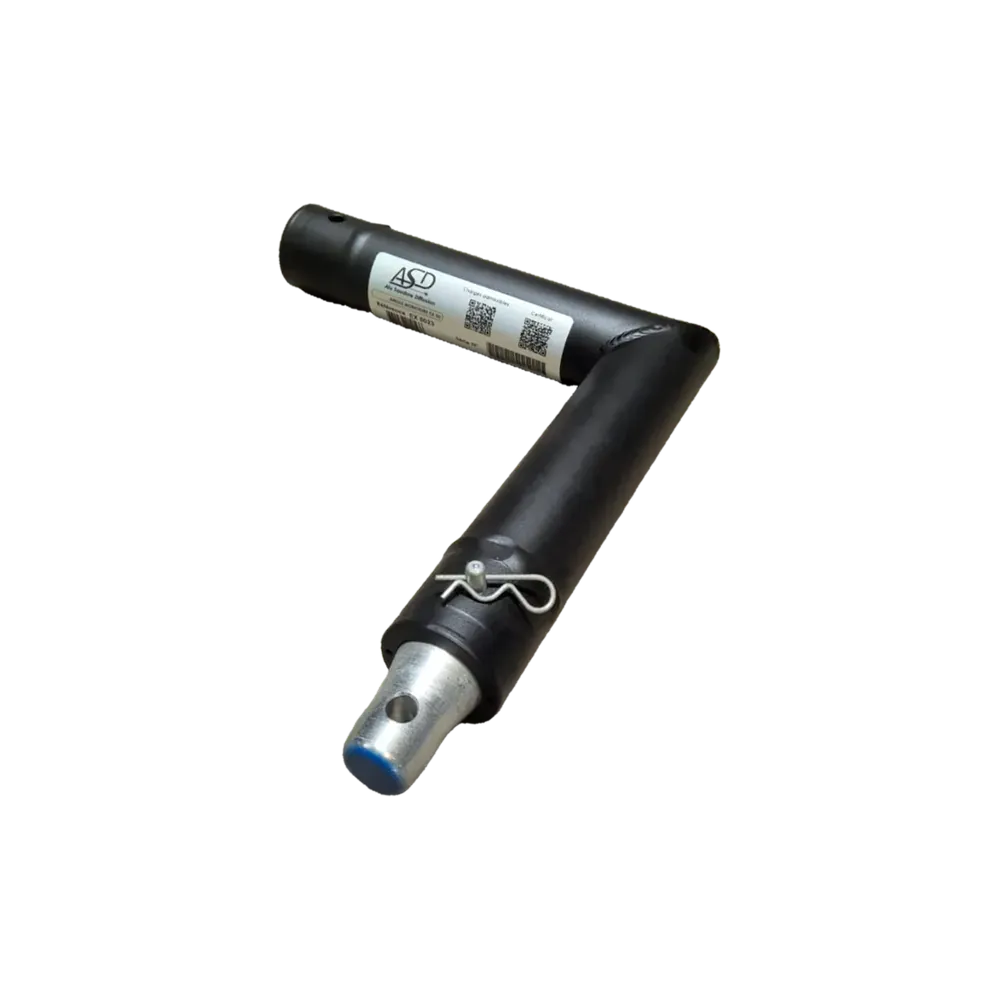 ASD - EX5023N - Monotube noir - angle 2 départs (vertical)