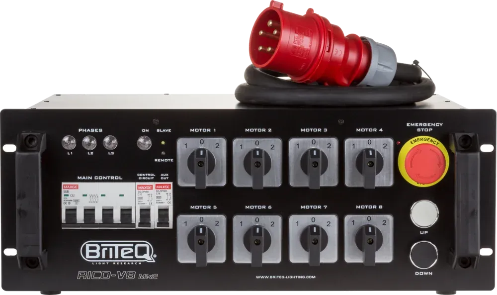 Briteq - TELECOMMANDE 8 PALANS - Télécommande de palans - 8 voies