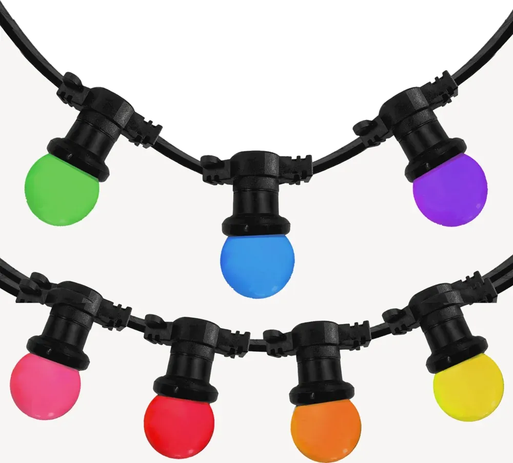 GUIRLANDE GUINGUETTE LED - 40 AMPOULES - 15m - Guirlande guinguette LED