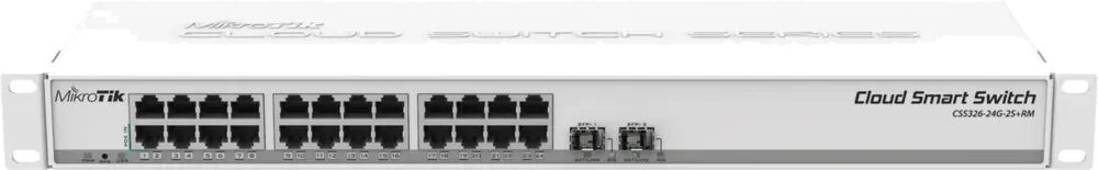 MikroTik - CSS326-24G-2S+RM - Switch 24 ports 1G + 2 SFP+