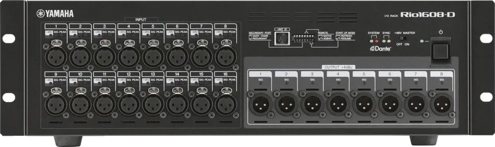 Yamaha - RIO1608-D1 - Stage box numérique Dante